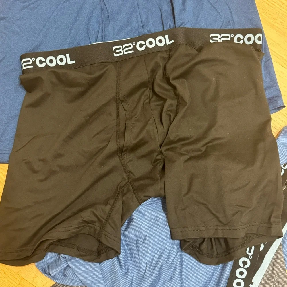 32 DEGREES COOL Mens 4-PACK Quick Dry Performance Boxer Brief size L